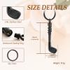 3Pcs Golf Clubs Cremation Urn Necklace for Ashes Stainless Steel Funeral Memorial Cremation Jewelry Ashes Holder Pendant Keepsake Gift(Black Keychain) view 2