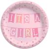 Amscan Paper Plates - 8 Pcs., It's a Girl, 6.75", Pink view 1