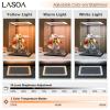 LASOA Acrylic Display Case for Collectibles with LED Light, Alternative Glass Display Box With Black Base and Lid, Self-Assembly Clear Storage Showcase for Figurine Memorabilia (6x6x10inch;15x15x25cm) view 3