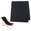AHANDMAKER Beach Sling Chair Replacement Fabric, Black Casual Simple Beach Chair Replacement Oxford Cloth for Home Beach Chair Protect Replacement (44.69x16.93inch) view 1