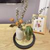 Decorative TrayRattan Black Border Serving Tray, for Farmhouse Kitchen Table Office Desk NIGHTSTAND Decor (S1) view 2