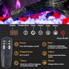 Kentsky 30 inches Electric Fireplace Inserts, Recessed and Wall Mounted Fireplace Heater, Linear Fireplace w/Thermostat, Remote & Touch Screen, Multicolor Flame, Timer, Logs & Crystal, 750W/1500W view 2