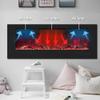 Kentsky 30 inches Electric Fireplace Inserts, Recessed and Wall Mounted Fireplace Heater, Linear Fireplace w/Thermostat, Remote & Touch Screen, Multicolor Flame, Timer, Logs & Crystal, 750W/1500W view 4