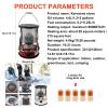XXLL Kerosene Heater, Portable Emergency Heater, Stainless Steel Kerosene Stove Indoor, Can Be Used Without Electricity, Safe and Easy, for Camping Field Tent Fishing Indoor and Outdoor - Red/White view 2
