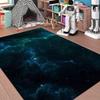 Green Large Area Rugs for Living Dining Room Galaxy Stars Playmats Starry Sky Children Bedroom Carpets Floor Mats Kids Teens Play Pads,6'9' view 2