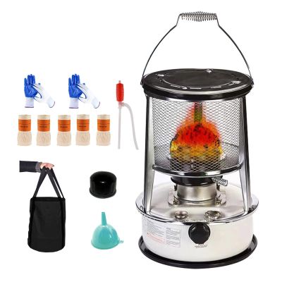 XXLL Kerosene Heater, Portable Emergency Heater, Stainless Steel Kerosene Stove Indoor, Can Be Used Without Electricity, Safe and Easy, for Camping Field Tent Fishing Indoor and Outdoor - Red/White