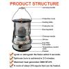 XXLL Kerosene Heater, Portable Emergency Heater, Stainless Steel Kerosene Stove Indoor, Can Be Used Without Electricity, Safe and Easy, for Camping Field Tent Fishing Indoor and Outdoor - Red/White view 3