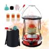 XXLL Kerosene Heaters for Indoor Use, Kerosene Stove Heater, Non Electric Heaters with 3 Wicks, Complete Accessories, Light and Convenient, Suitable for Indoor and Outdoor, Camping and Fishing, Red view 1