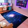 ZSSZO Blue Galaxy Flannel Area Rug for Living Dining Room Non-Slip Starry Sky Large Floor Mats Outer Space Crawling Rugs for Teens Playroom Bedroom,6'9' view 3