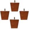 LUOFDCLDDD Furniture LegsPack of 4 Solid Wood Sofa Legs,Pineniture Legs,Replacement Armchair Feet,Square Wood Cabinets Leg,For Couch,Tv Cabinet,Dresser,Coffee Table,With Mounting Accessories,Red Brow view 1
