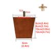 LUOFDCLDDD Furniture LegsPack of 4 Solid Wood Sofa Legs,Pineniture Legs,Replacement Armchair Feet,Square Wood Cabinets Leg,For Couch,Tv Cabinet,Dresser,Coffee Table,With Mounting Accessories,Red Brow view 2