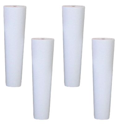 LUOFDCLDDD Furniture LegsTapered Woodenniture Legs,4 Pieces Sofa Legs,Replacementniture Feet,Oak Cabinets Legs,For Tv Cabinet,Table,Chair,Cabinet,Coffee Table,With Mounting Plate and Screws/White/6Cm