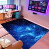 ZSSZO Blue Galaxy Flannel Area Rugs for Living Dining Room Non-Slip Starry Sky Large Area Rugs Outer Space Floor Mats for Boys Teens Playroom Bedroom,6'9' view 3