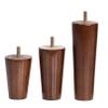 LUOFDCLDDD Furniture LegsPack of 4 Solid Wood Sofa Legs,Rubber Woodniture Legs,Replacement Armchair Feet,Wood Cabinets Leg,For Tv Cabinet,Dresser,Coffee Table,With M10 Threaded Rod,Walnut/Straight/10 view 3