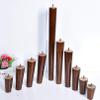 LUOFDCLDDD Furniture LegsPack of 4 Solid Wood Sofa Legs,Rubber Woodniture Legs,Replacement Armchair Feet,Wood Cabinets Leg,For Tv Cabinet,Dresser,Coffee Table,With M10 Threaded Rod,Walnut/Straight/10 view 4