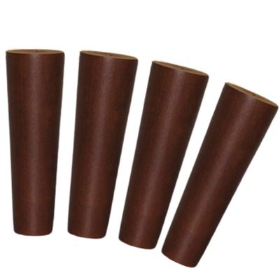 LUOFDCLDDD Furniture LegsTapered Woodenniture Legs,4 Pieces Sofa Legs,Replacementniture Feet,Oak Cabinets Legs,For Tv Cabinet,Table,Chair,Cabinet,Coffee Table,With Mounting Plate and Screws/Walnut/8C