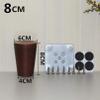 LUOFDCLDDD Furniture LegsTapered Woodenniture Legs,4 Pieces Sofa Legs,Replacementniture Feet,Oak Cabinets Legs,For Tv Cabinet,Table,Chair,Cabinet,Coffee Table,With Mounting Plate and Screws/Walnut/8C view 2