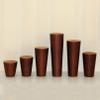 LUOFDCLDDD Furniture LegsTapered Woodenniture Legs,4 Pieces Sofa Legs,Replacementniture Feet,Oak Cabinets Legs,For Tv Cabinet,Table,Chair,Cabinet,Coffee Table,With Mounting Plate and Screws/Walnut/8C view 3