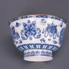12.2cm Qing Qianlong Blue White Bowl Porcelain Eight Treasures Pattern Bowl Antique Decor view 4