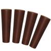 LUOFDCLDDD Furniture LegsTapered Woodenniture Legs,4 Pieces Sofa Legs,Replacementniture Feet,Oak Cabinets Legs,For Tv Cabinet,Table,Chair,Cabinet,Coffee Table,With Mounting Plate and Screws/Walnut/18 view 1