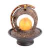 KKNH Relaxation Fountain Tabletop Fountain Artificial Stone Desktop Fountain Lucky Fengshui Humidifier Waterfall Landscape Creative Decor 10.23 Inches Quiet Soothing Sound of Water view 1