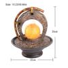 KKNH Relaxation Fountain Tabletop Fountain Artificial Stone Desktop Fountain Lucky Fengshui Humidifier Waterfall Landscape Creative Decor 10.23 Inches Quiet Soothing Sound of Water view 2