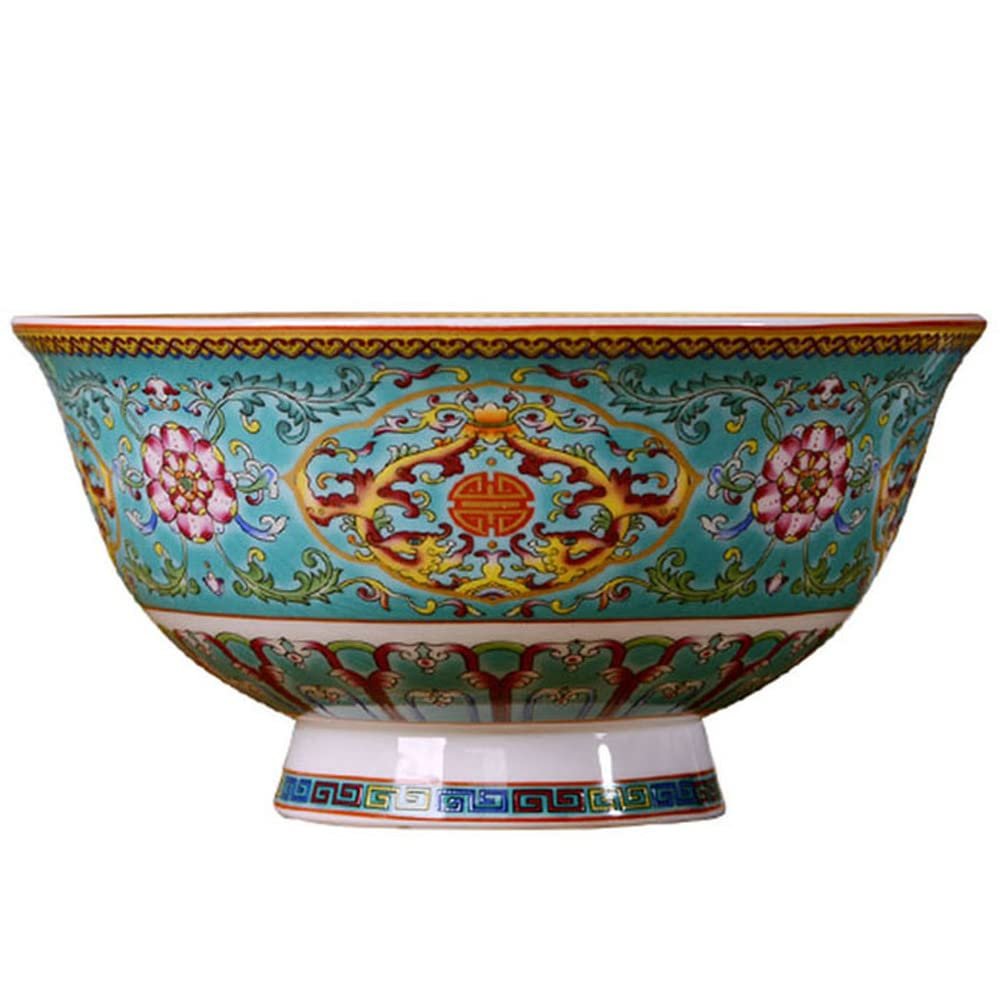 12cm Chinese Jingdezhen Ceramic Hand Painted Pattern Bowl Home Decoration Ornament