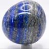 2.4" 260g Blue Lapis Lazuli w/Pyrite & Calcite Egg Polished Natural Gemstone Crystal Mineral Specimen - Afghanistan + Stand view 3