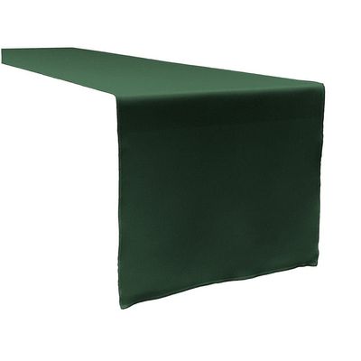 AK TRADING CO. 100% Polyester Table Runner - Hunter Green - 14" X 96" - Perfect for Home Decor, Weddings, Outdoor or Indoor Parties, Banquets - Pack of 6