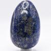 2.7" 205g Rich Blue Lapis Lazuli w/Iron Pyrite Egg Polished Natural Sparkling Gemstone Crystal Mineral Specimen - Afghanistan + Stand view 2