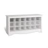 Home Square 2-Piece Set with Storage Bench & Shelf Wall Coat Rack for Entryway view 4