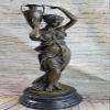 Maiden Bust by French ARTISIAN Bronze Sculpture Art Deco Nouveau Home Deco Sale view 1