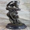 Maiden Bust by French ARTISIAN Bronze Sculpture Art Deco Nouveau Home Deco Sale view 3
