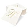 100 Monogram Letter H Cocktail Napkins Gold Foil Initial Disposable Paper Elegant Personalized Beverage Napkins Wedding Party Tableware view 2