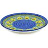 Polmedia Polish Pottery Dinner Plate UNIKAT - Pansies Field Pattern Handmade in Boleslawiec Poland by Ceramika Artystyczna + Certificate of Authenticity view 2