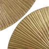 CosmoLiving by Cosmopolitan Wooden Plate Home Wall Decor Carved Radial Wall Sculpture, Set of 3 Wall Art 24", 20", 16"H, Gold view 2