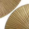 CosmoLiving by Cosmopolitan Wooden Plate Home Wall Decor Carved Radial Wall Sculpture, Set of 3 Wall Art 24", 20", 16"H, Gold view 4