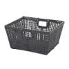 CosmoLiving by Cosmopolitan Cotton Handmade Storage Basket with Handles, 19" x 16" x 10", Gray view 1