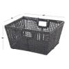 CosmoLiving by Cosmopolitan Cotton Handmade Storage Basket with Handles, 19" x 16" x 10", Gray view 3