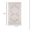 SAFAVIEH Reflection Collection Runner Rug - 2'3" x 14', Light Grey & Cream, Non-Shedding & Easy Cleaning, Ideal for Living Room, Bedroom (RFT664C) view 2