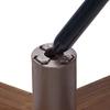 Dark Wood Adjustable Artificial Christmas Tree Stand - for Trees up to 7.75ft Tall view 3