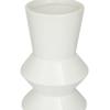CosmoLiving by Cosmopolitan Ceramic Decorative Vase Centerpiece Vases with Bubble Texture Designs, Set of 3 Flower Vases for Home Decoration 16", 13", 17"H, White view 4