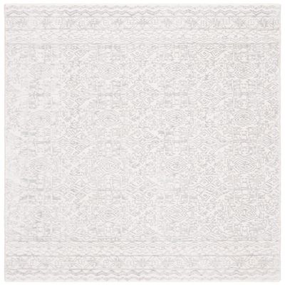 Martha Stewart x SAFAVIEH Area Rug Collection - 2'6" x 4', Ivory & Light Grey, Non-Shedding & Easy Cleaning, Ideal for Living Room, Bedroom, Office, Accent Space (MSR8933A)