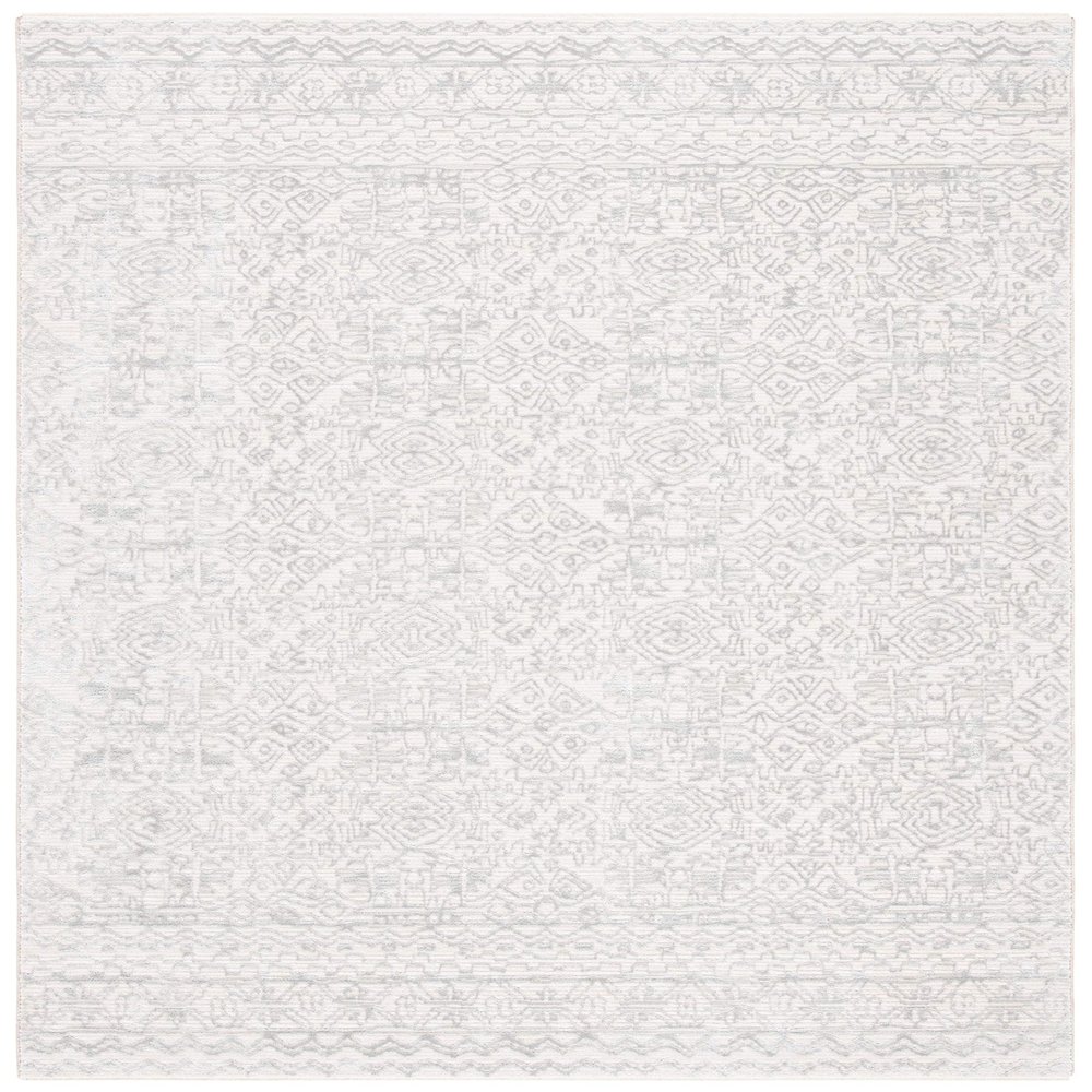 Martha Stewart x SAFAVIEH Area Rug Collection - 2'6" x 4', Ivory & Light Grey, Non-Shedding & Easy Cleaning, Ideal for Living Room, Bedroom, Office, Accent Space (MSR8933A)