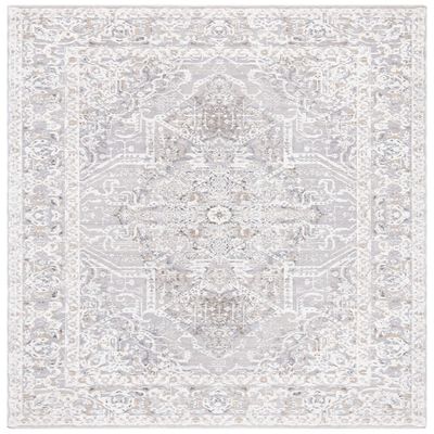 Martha Stewart x SAFAVIEH Area Rug Collection - 2'6" x 4', Ivory & Light Grey, Non-Shedding & Easy Cleaning, Ideal for Living Room, Bedroom, Office, Accent Space (MSR8934B)