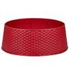 25.5" Red Rattan Pattern Large Christmas Tree Collar view 1