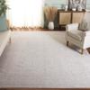 SAFAVIEH Area Rug 8' Square - Reflection Collection - Large - Cream & Ivory, Non-Shedding & Easy Cleaning, Ideal for Living Room, Bedroom, Dining Space (RFT670D) view 1