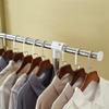 SHATONG Coat Rack Standard Rail Coat Rack with Base Wheel,Retractable Hanging Slides Heavy Duty Coat Rack,Adjustable,Easy to Assemble,for Bathroom,Living Room,Bedroom(Color:A/B) view 2