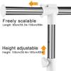 SHATONG Coat Rack Standard Rail Coat Rack with Base Wheel,Retractable Hanging Slides Heavy Duty Coat Rack,Adjustable,Easy to Assemble,for Bathroom,Living Room,Bedroom(Color:A/B) view 3