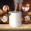 Humidifier for bedroom1.2L Portable Cool Mist Humidifiers Auto Shut-Off USB Desk Humidifier,with Warm Night Light and Dual Nozzle Design for Bedroom Travel Office,(White) view 2